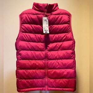 NWT Uniqlo Kids Pink Padded Vest